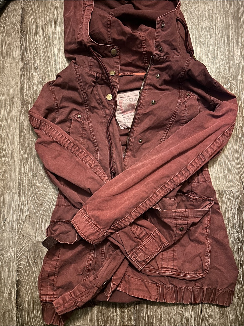 Garage Burgundy Spring Jacket